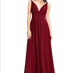 Azazie burgundy Maren style dress